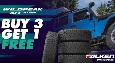 Buy 3 Wildpeak A/T AT3W tyres and get 1 free!